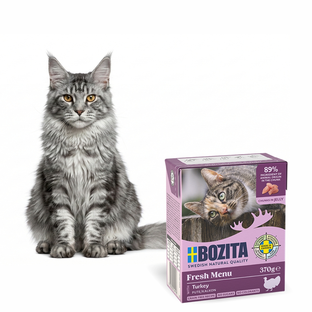 BOZITA dla kot kawałki w galarecie z indykiem 370g